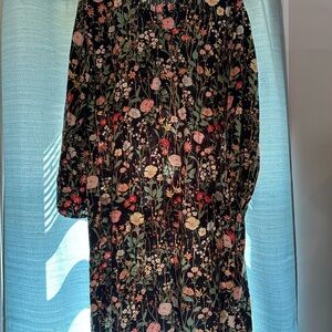 Loft Floral Long Sleeve Dress